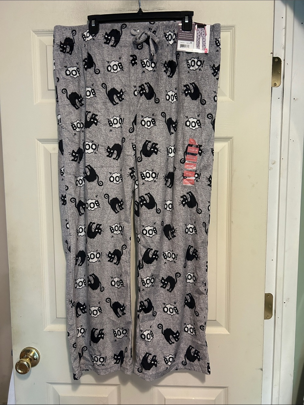 Berkley Jensen Gray and Black Halloween Pajama/Lounge Pants Size XXL